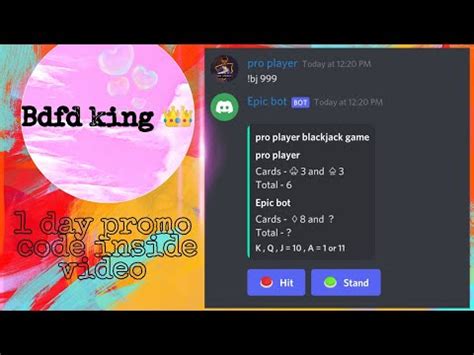 blackjack discord bot commands.